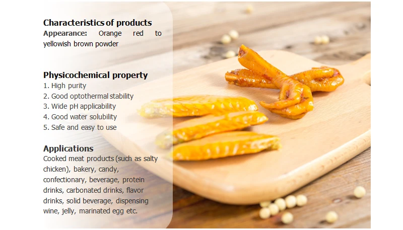Monascus yellow pigment for chicken
